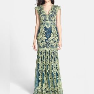 Black tie lace dress